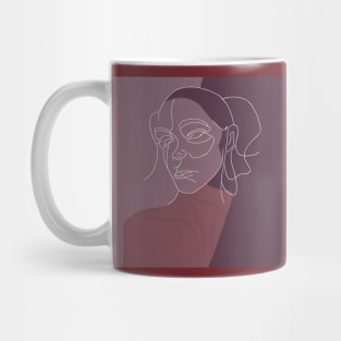 Lady in lines Mug